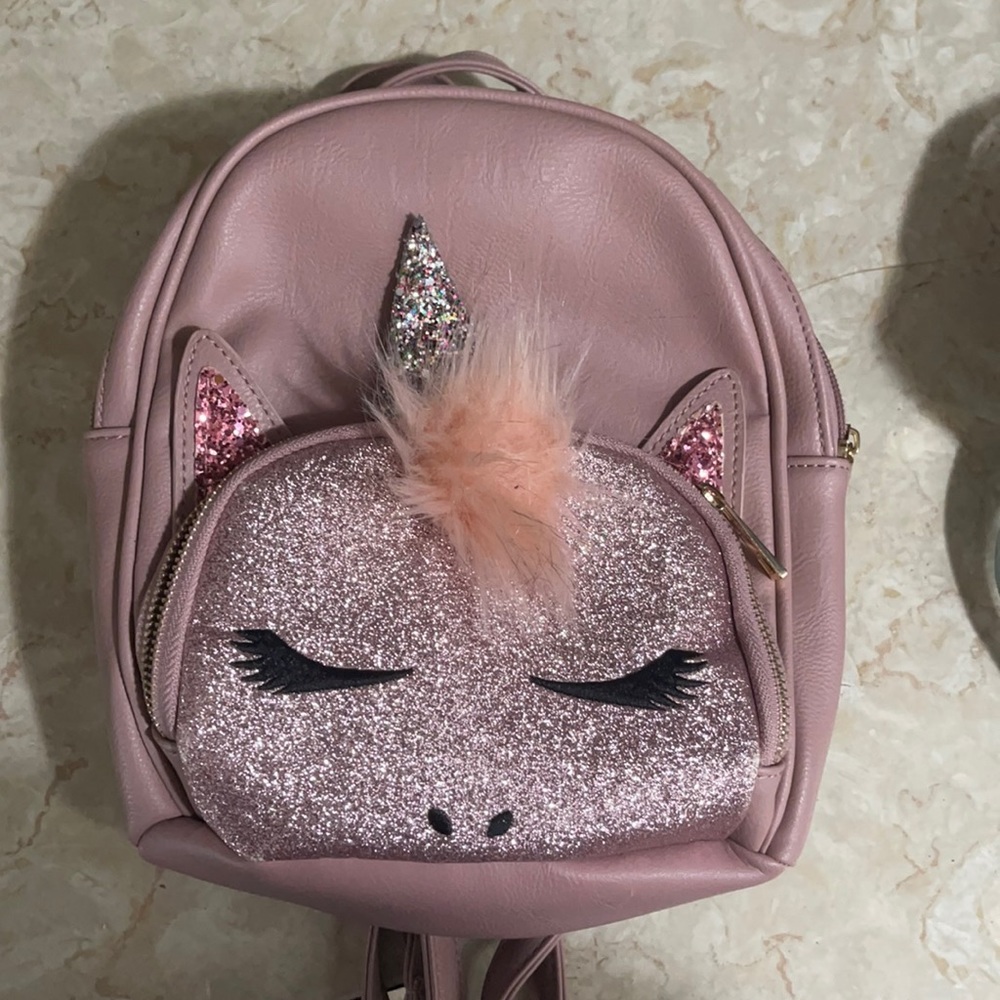 Girls unicorn back pack mini